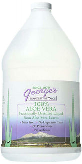 George's front bottle view showing label and 128 fl oz size for value