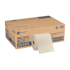 Georgia-Pacific front packaging showing product and case benefit of fewer refills