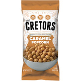 G.H. Cretors front packaging displaying brand and caramel popcorn appeal