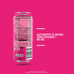 GHOST close-up of can label highlighting full-disclosure ingredient panel