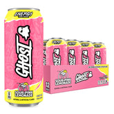 GHOST sour pink lemonade front packaging shows 12-pack and flavor clarity