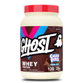 GHOST front tub view showing flavor and 25g protein benefit