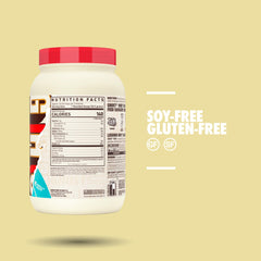 GHOST scoop beside label showing transparency of ingredient amounts
