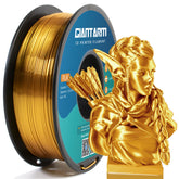 GIANTARM silk gold spool front view showing neat winding and shiny finish benefit