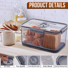 Gifhomfix buckle and silicone seal detail demonstrating airtight protection for baked goods