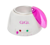 GIGI wax warmer front view showing compact professional design and easy setup