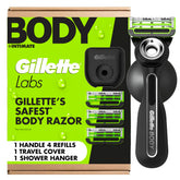 Gillette Labs front packaging showing kit contents and shaving benefits