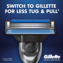 Gillette Mach3 Turbo single cartridge closeup highlighting smooth shave