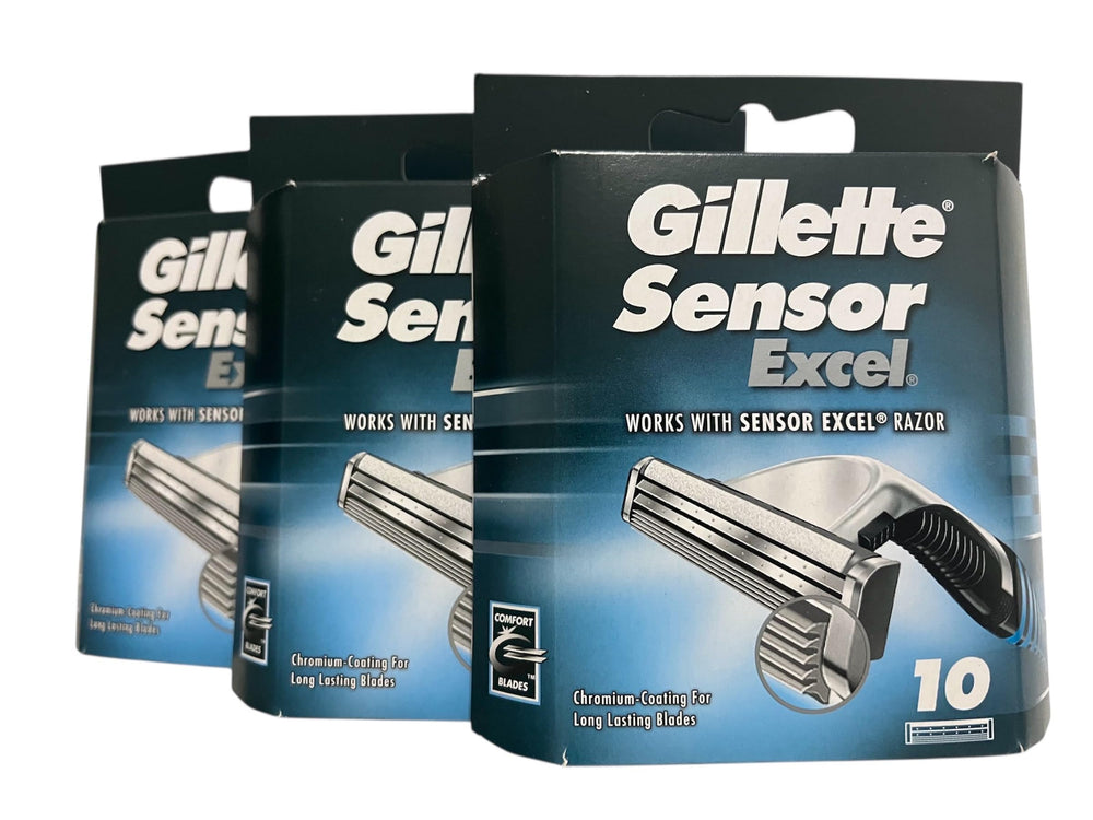 Gillette Sensor Excel front packaging showing quantity and benefit