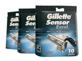 Gillette Sensor Excel front packaging showing quantity and benefit