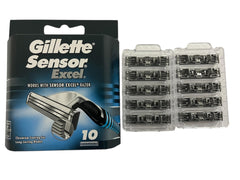 Gillette Sensor Excel installed on handle demonstrating controlled shave