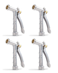 Gilmour metal nozzle front view showing robust build and reliable watering