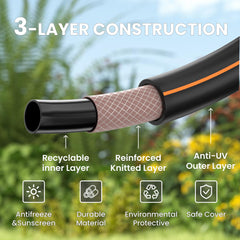 Giraffe Tools reinforced hose end detail showing crack-proof construction for durable connections