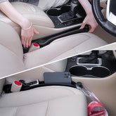 Givifive front view showing two black foam gap fillers and benefits of organized storage