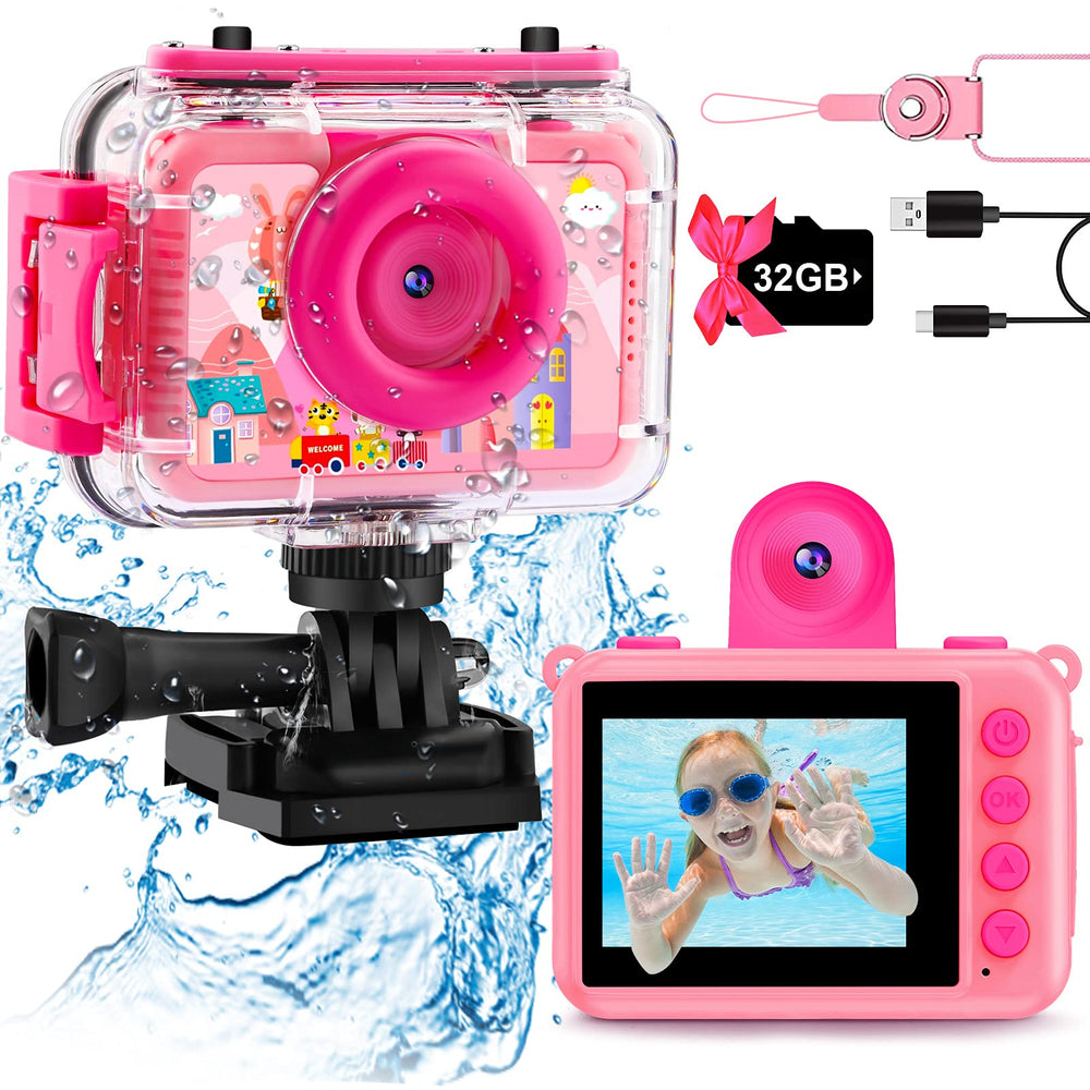 GKTZ front view showing camera and ready-to-play packaging benefit: instant fun