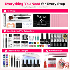 Glamonade upgraded acrylic brush detail for precise shaping and smoother results