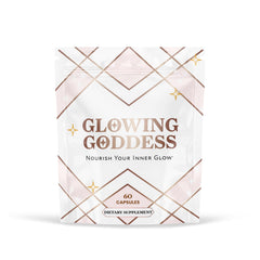 Glowing Goddess front packaging showing product name and organ blend benefits