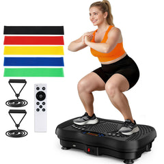 GLYLF vibration plate front view showing controls and stable platform for effective workouts