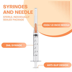 GODCREAT syringe barrel scale detail showing clear graduations for accurate measuring