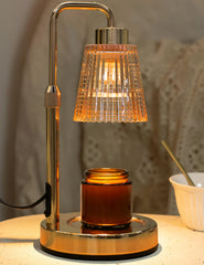 GODONLIF gold candle warmer front view showing elegant design and safe scent diffusion