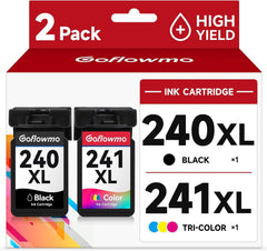 GoFlowmo front packaging showing PG-240XL CL-241XL combo and savings benefit