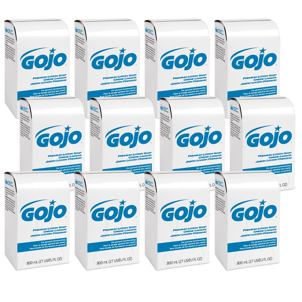 GOJO front packaging showing 800 mL refill and brand for reliable refill supply