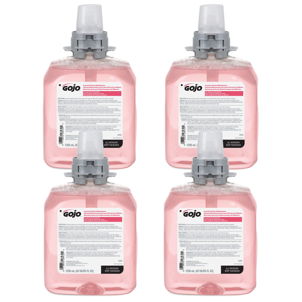 GOJO front packaging shot showing cranberry refill and clear labeling for easy identification and restocking
