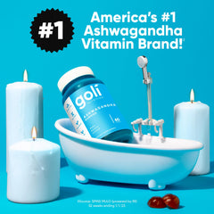 Goli open bottle with visible gummies demonstrating easy grab-and-go use