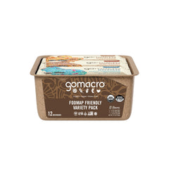 GoMacro close-up of nuts and chocolate chips highlighting natural ingredients for sustained energy