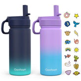 Gonfoam front view of two 16oz bottles showing compact design and colors