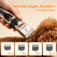 Gooad narrow blade detail showing precision cutting edge for face and paws
