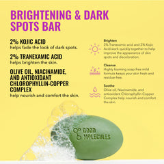 Good Molecules discoloration serum dropper dispensing a drop for targeted treatment