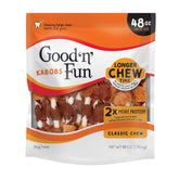 Good 'n' Fun front packaging showing 48 oz kabobs and benefits