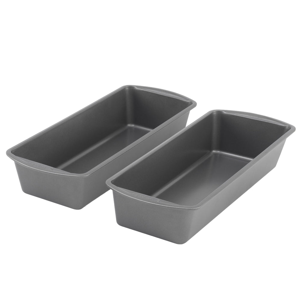GoodCook front view of two loaf pans showing durable construction and capacity
