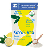 GOODONYA front packaging showing lemonade flavor and benefits