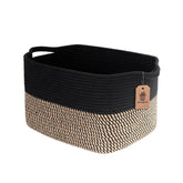 Goodpick black jute front view showing neat shelf-ready storage