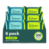 goodwipes tub front view showing pack and count, convenient at-home benefit