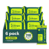 goodwipes front pack Botanical Bliss showing branding and pack size for quick identification