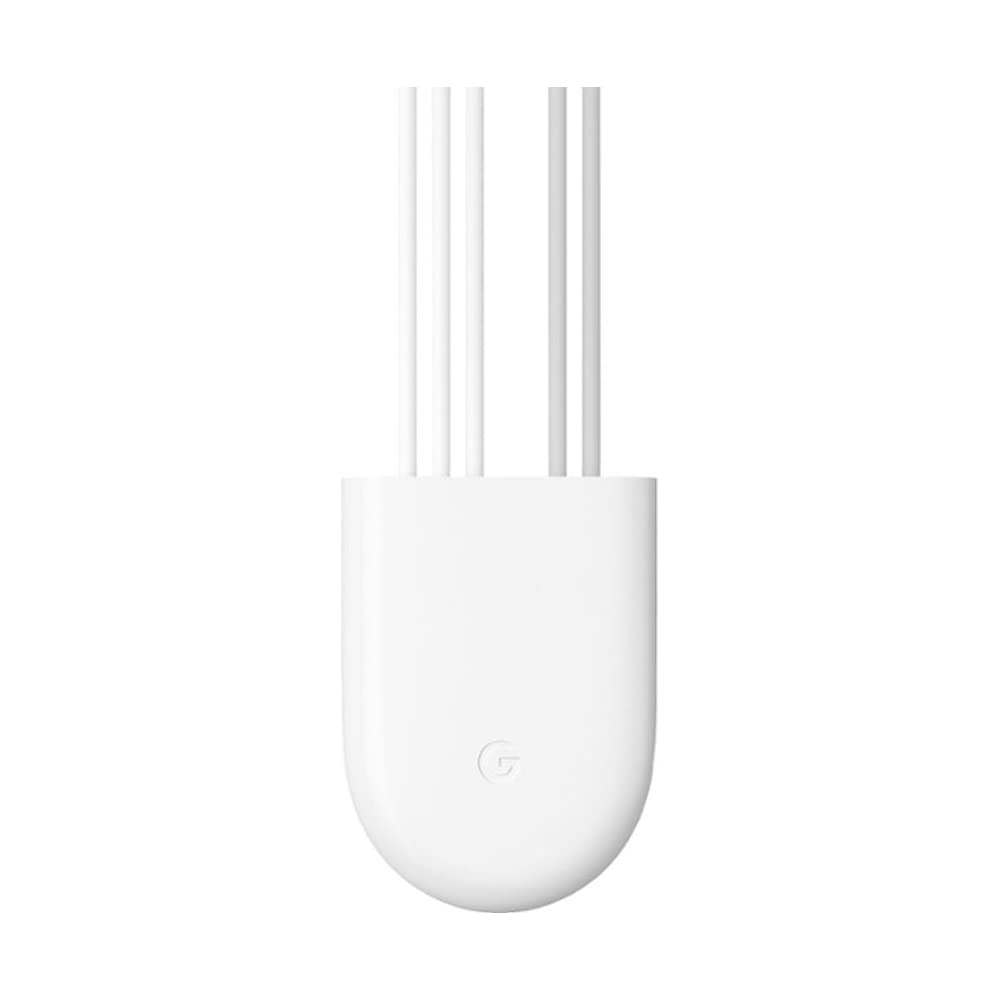 Google Nest Power Connector front view in snow color showing compact design and easy fit