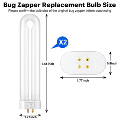 GOOTOP bulb installed in zapper unit illustrating simple swap and restored performance