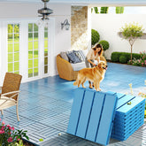 Goovilla front view of blue tile pack showing tidy finish and quick upgrade benefit
