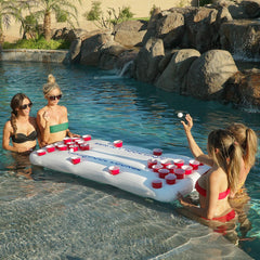 GoPong top play surface with 10-cup triangles for stable game setup