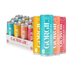 GORGIE front packaging 12‑pack showing convenience and variety