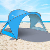 Gorich tent front view showing full shade and UPF50+ protection
