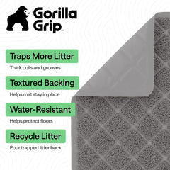 GORILLA GRIP close-up of coiled mesh texture capturing stray litter effectively
