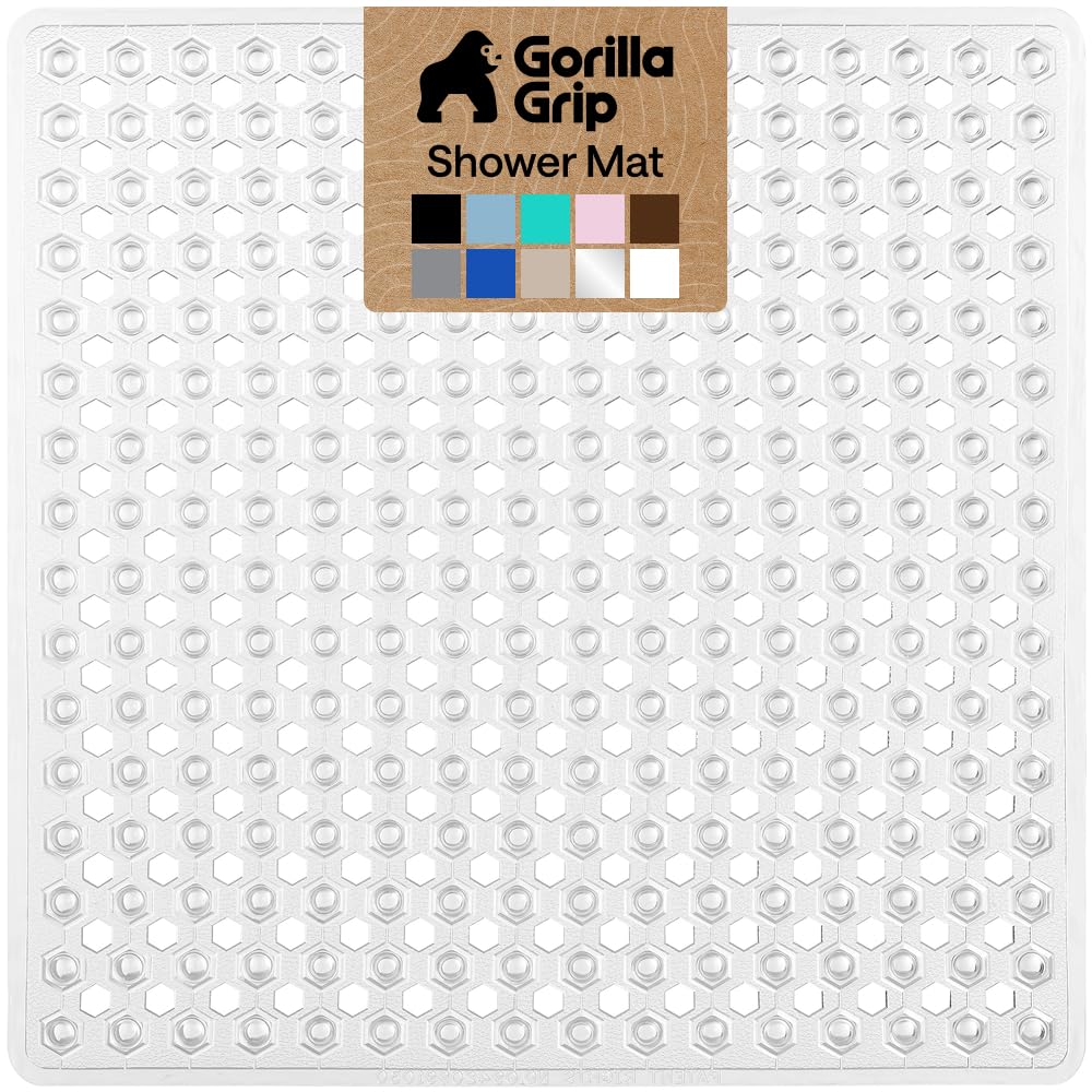 GORILLA GRIP clear mat front view showing full square coverage and immediate benefit