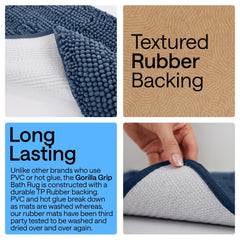 GORILLA GRIP textured TP rubber backing detail providing durable non-slip stability