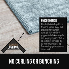 GORILLA GRIP next to ruler showing 5x7 inch size for better coverage