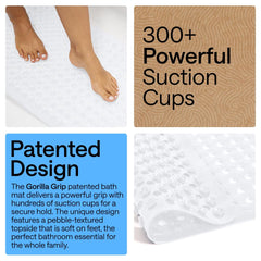 GORILLA GRIP underside showing suction cups that secure the mat in place