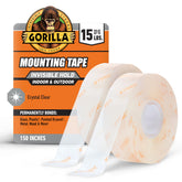 GORILLA front packaging showing 1" x 150" tape and 2-pack benefit